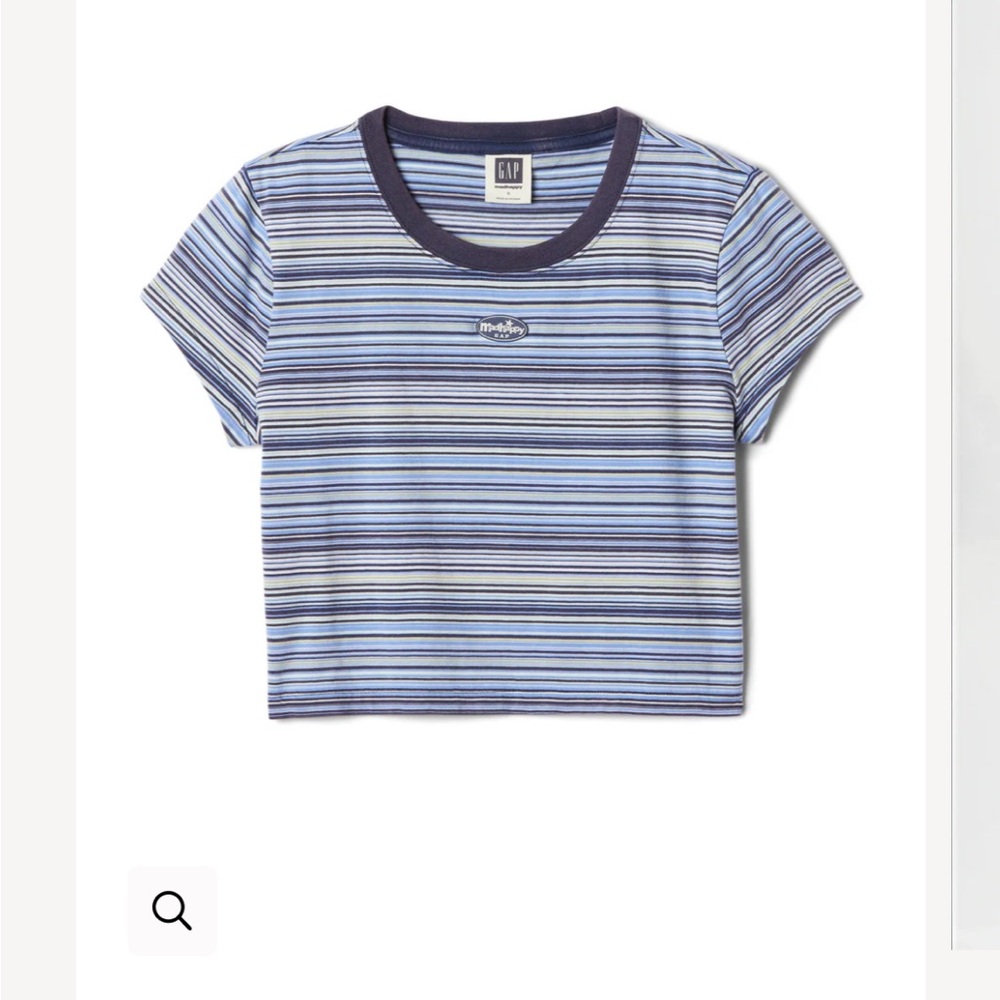 Madhappy Blue Striped Ringer Tee